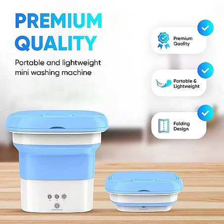 Folding washing machine
