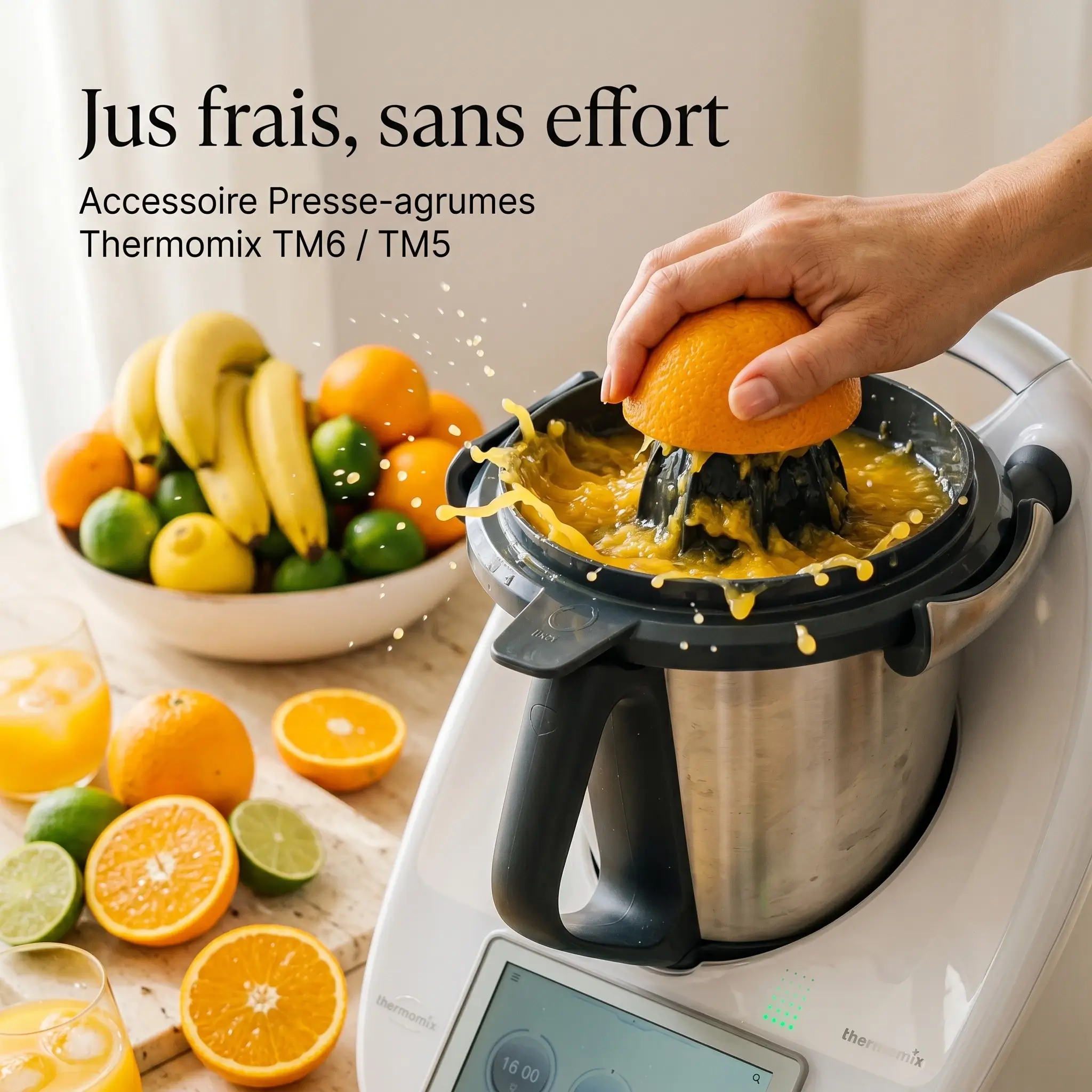 Presse-agrumes Thermomix – Jus frais en quelques secondes