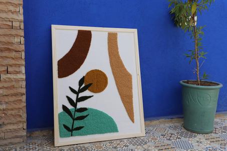 Art Textile Mural Fait Main