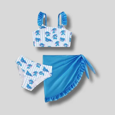 L'Ensemble de Bain 3 Pièces Bleu Azur !