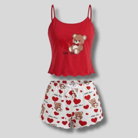 ❤️ Ensemble Pyjama Cœur d'Ourson