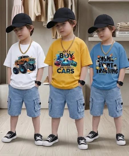 Ensembles de t-shirts et shorts cargo