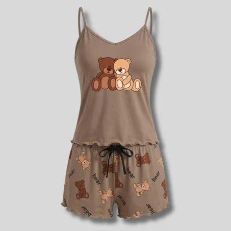 Ensemble Pyjama d'Été pour Femme"Cuddle Bears"