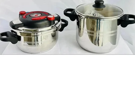 كوكوت 4+7 لتر ستانلس ستيل 18/10 COCOTTE 4+7L INOX 18/10 REF BE22 CLIPSO + MINUTEUR BBF