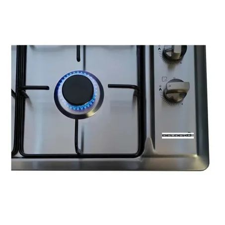 طاولة الطبخ روزيريس 60 سم - RHW6LBX 4 شعلات ستانلس ستيل مع مزدوجة حرارية Rosiéres Table De Cuisson 60Cm - RHW6LBX  4Feux Inox Avec Thermocouple