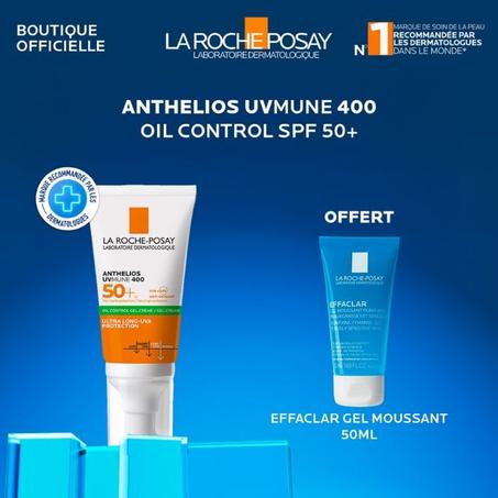 واقي شمس La Roche-Posay Anthelios UVMune 400 SPF50+ مرطب – حماية فائقة وطويلة المدى