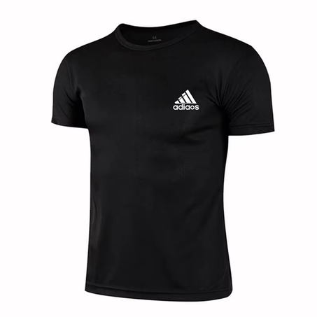 تي شيرت رجالي ونسائي صيفي سريع الجفاف للتدريب الرياضي والجري برقبة دائرية وأكمام قصيرة