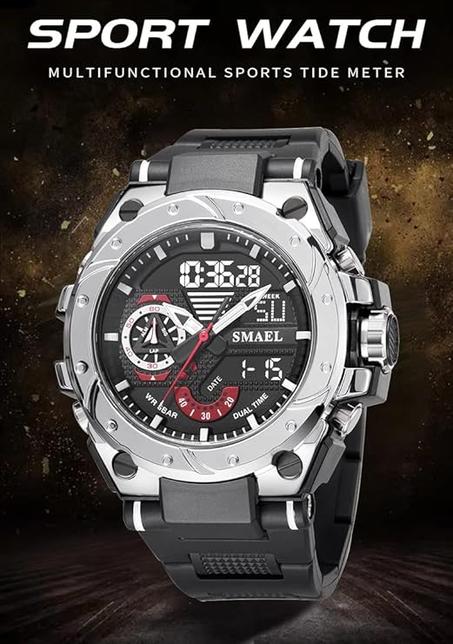 ساعات عسكرية للرجال رياضية في الهواء الطلق ساعة رقمية تكتيكية للجيش