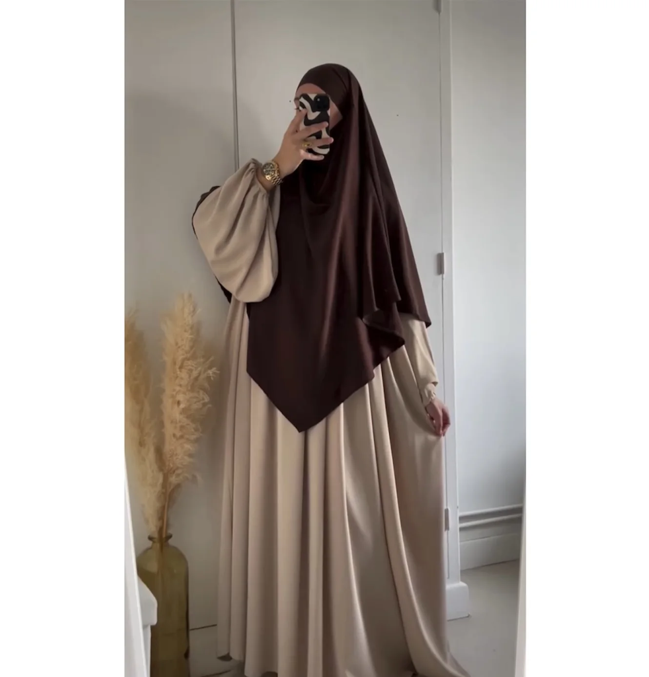 طقم ألماس  (بيج مع البني)                ⭐⭐⭐⭐⭐