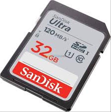 CART MEMOIRE SD SANDISK 32GB 120MB/S