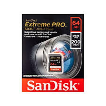 CARTE MEMOIRE SD 64GB  SANDISK EXTREME PRO