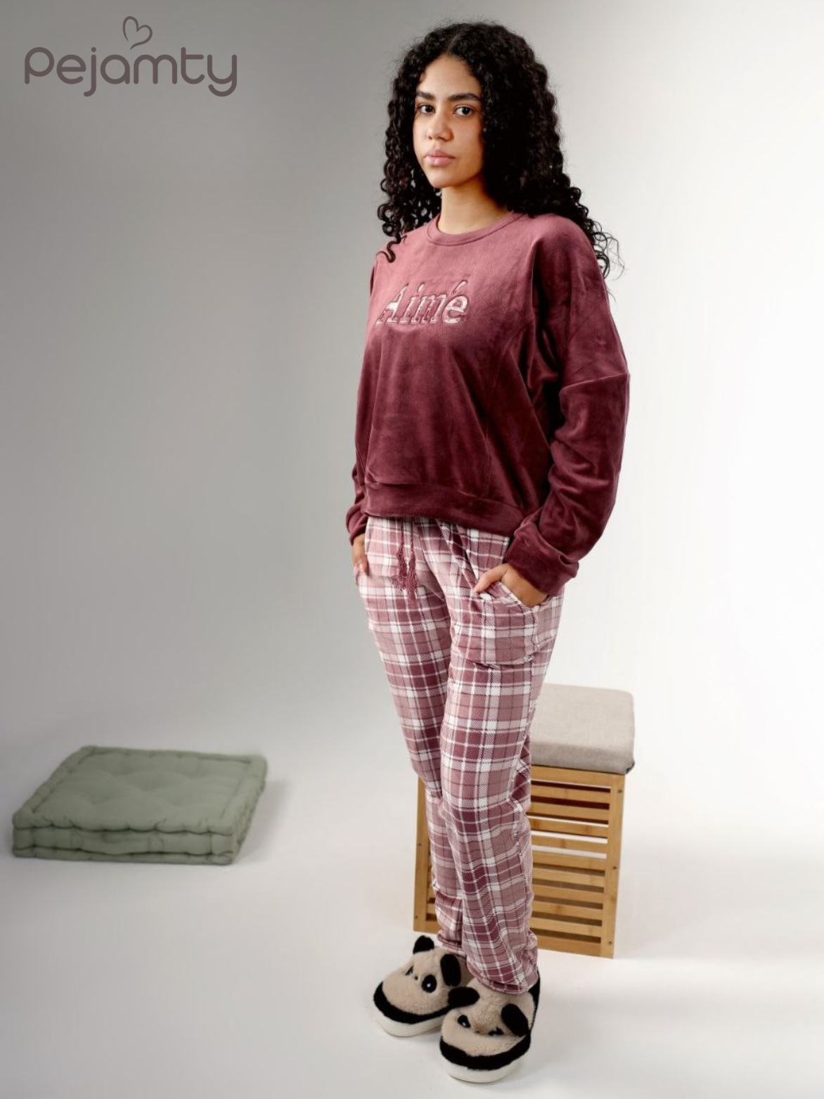 Ensemble Pyjama Femme Velours Hiver