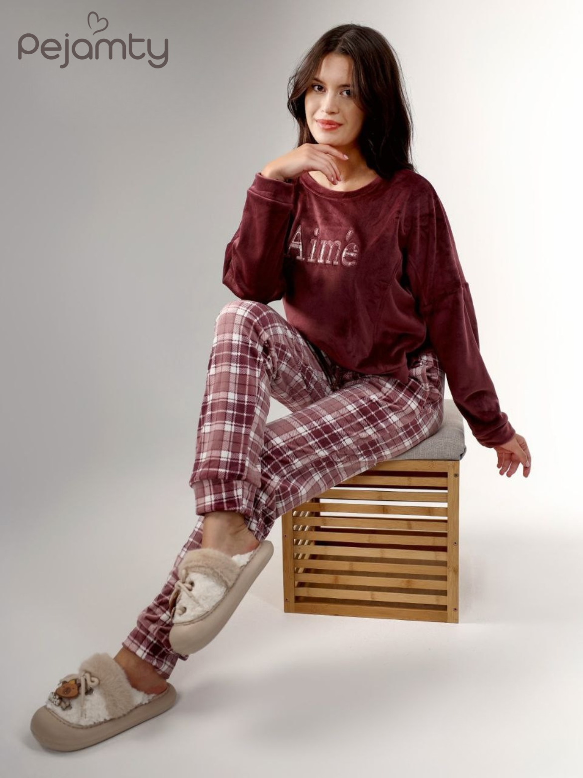 Ensemble Pyjama Femme Velours Hiver