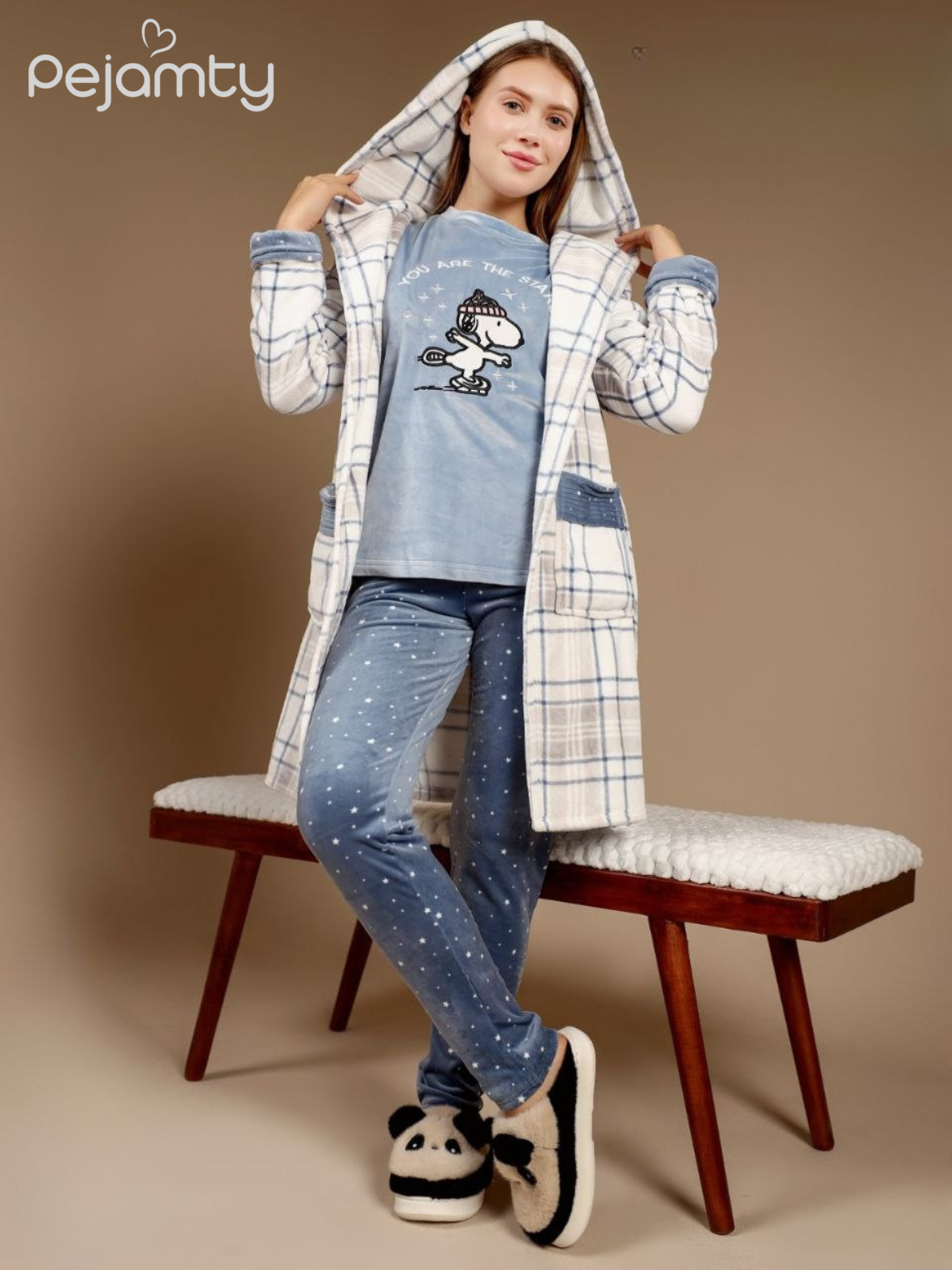 Ensemble de Nuit Velours à Capuche - Confort Douillet et Tendance