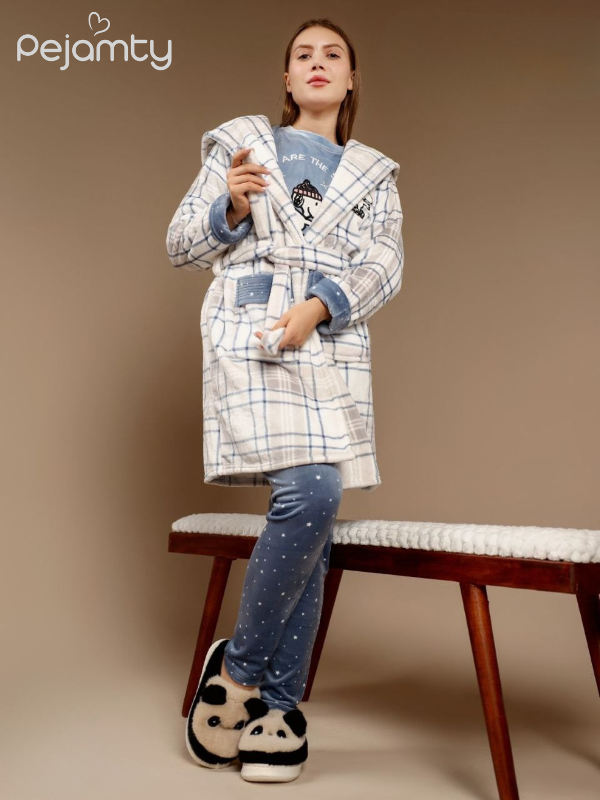 Ensemble de Nuit Velours à Capuche - Confort Douillet et Tendance