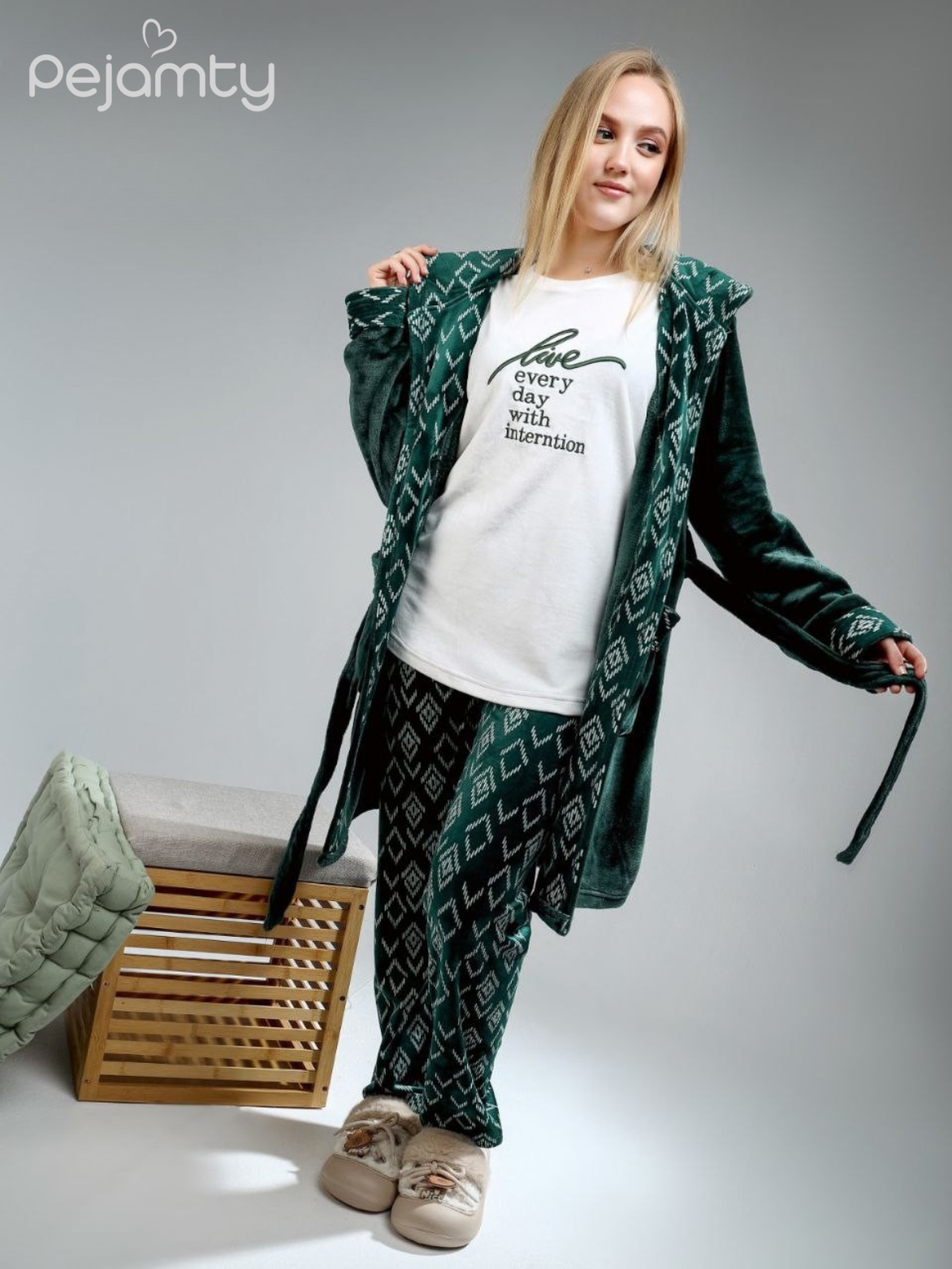 Ensemble Pyjama Hiver Femme 3 Pièces Snoopy