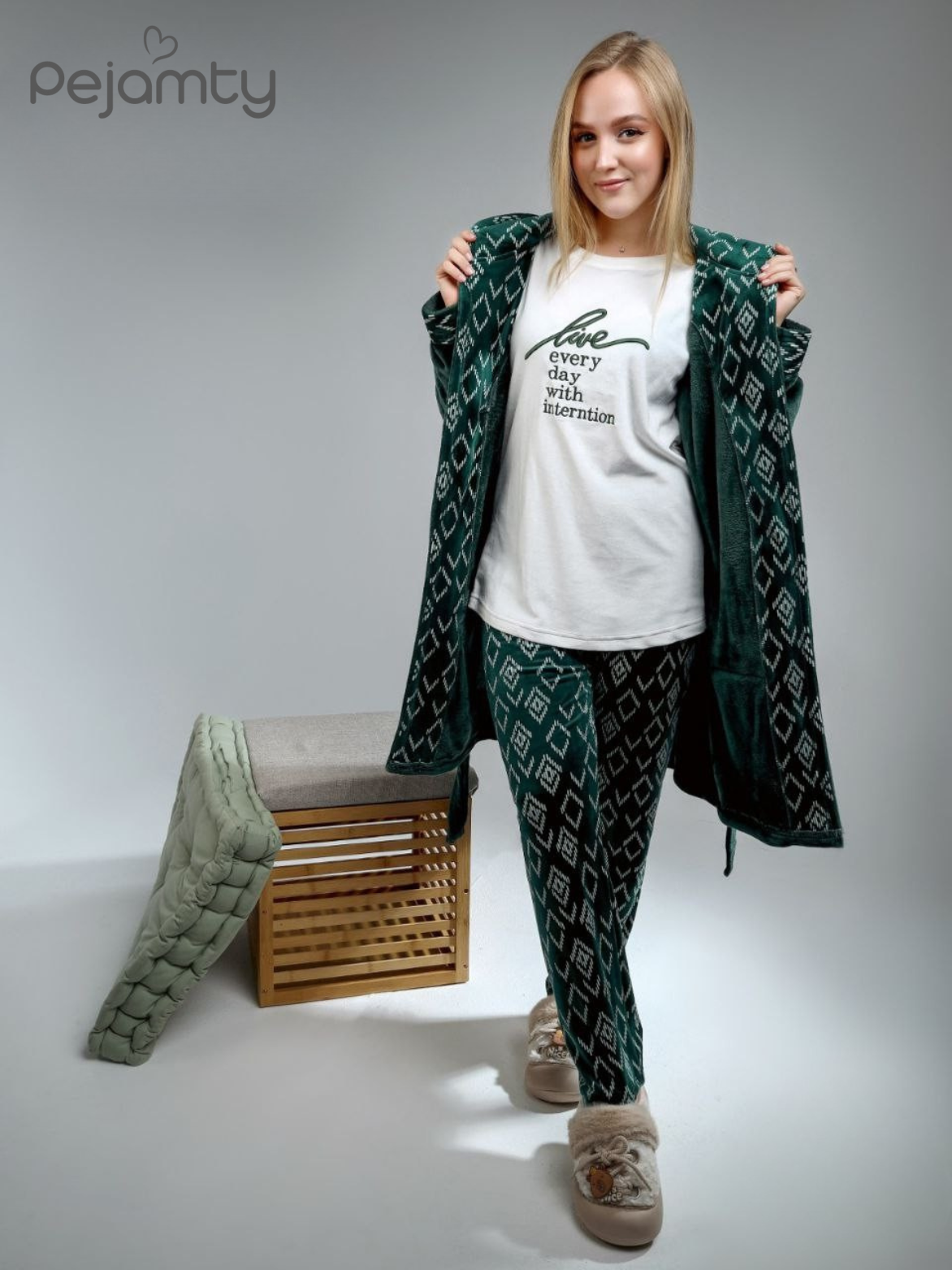 Ensemble Pyjama Hiver Femme 3 Pièces Snoopy