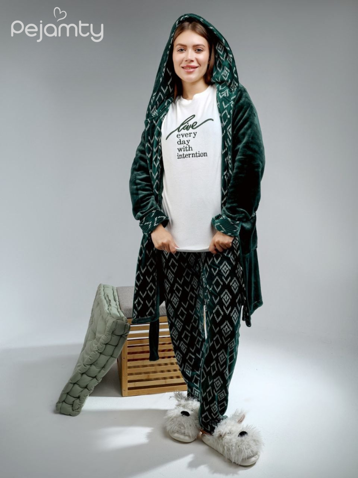 Ensemble Pyjama Hiver Femme 3 Pièces Snoopy