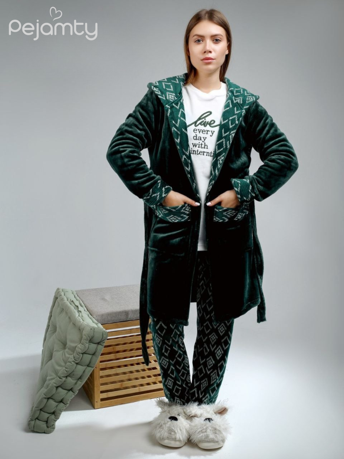 Ensemble Pyjama Hiver Femme 3 Pièces Snoopy