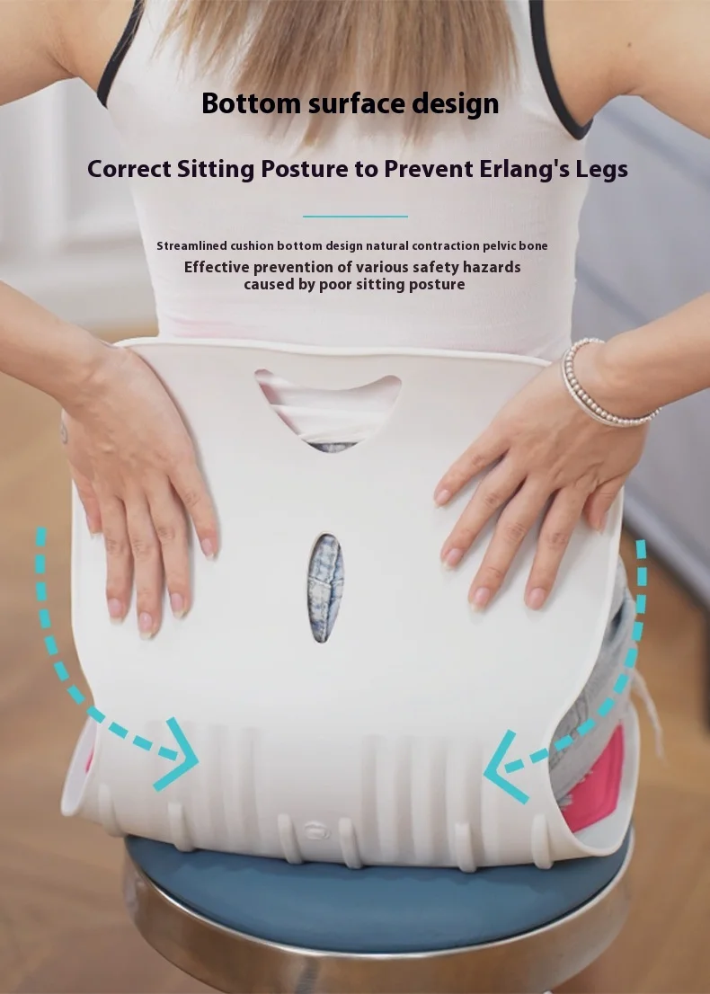 وسادة كرسي دعم أسفل الظهر والفقرات القطنية، مصنوعة من الفوم