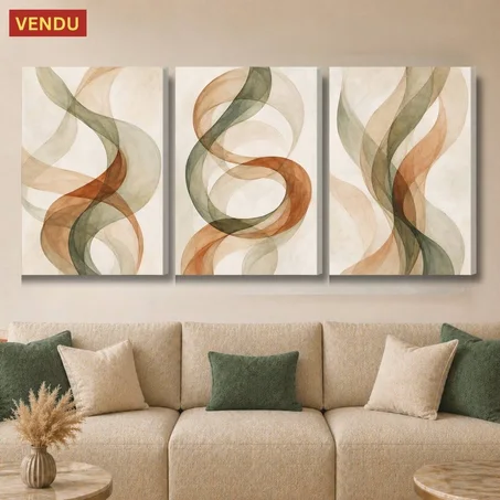 Art modern - SET OF 3 Tableaux modern