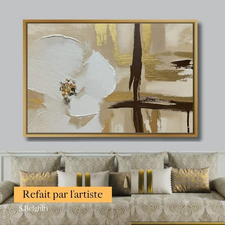 Art abstrait Luxe Botanica - décoration modern