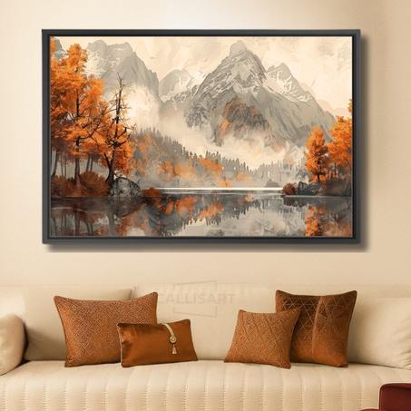 Art abstrait Wild Garden Breeze - décoration modern