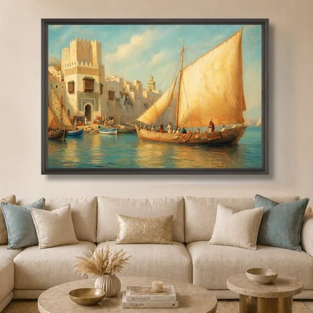 Art abstrait Port de l’Ancienne Médina - abstrait