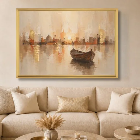 Art abstrait Boat view - abstrait