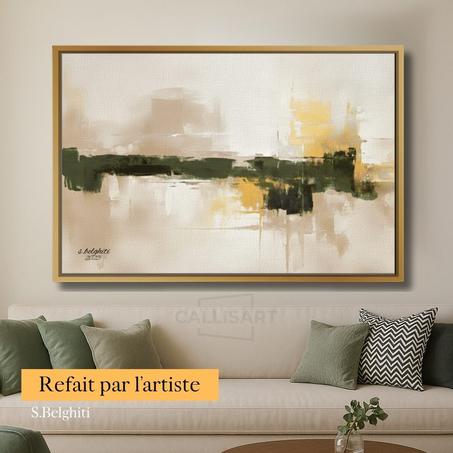 Art abstrait Soft Petals on Stone - décoration modern