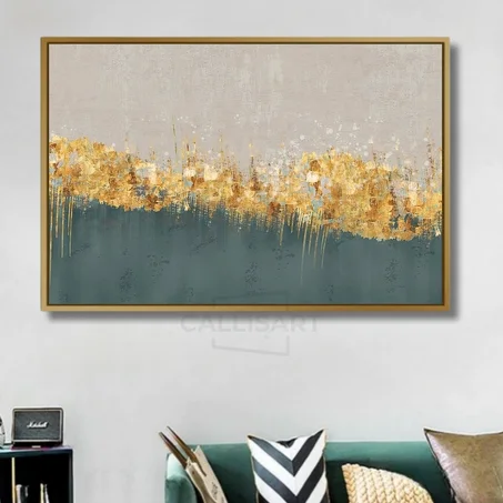 Art abstrait Golden touch Art - décoration modern