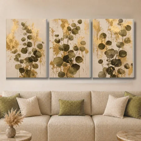 Art abstrait Luxe Leaf Abstract - abstrait