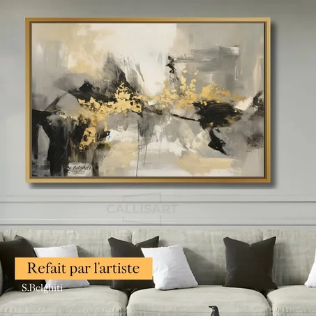 Art abstrait black Stroke - décoration modern