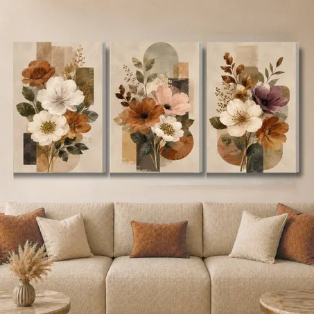 Art abstrait Luxe flowers  - abstrait