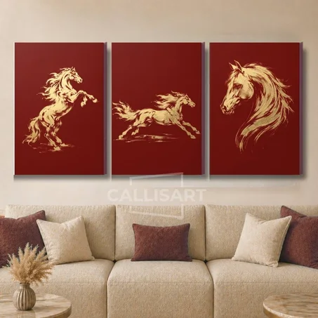 Art abstrait Mystic Journeys in Gold- abstrait