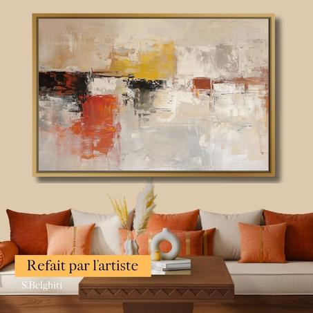 Art abstrait URBAN Warmth - décoration modern