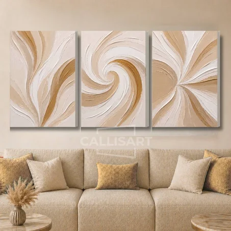 Art abstrait Serene Minimalist Currents - abstrait