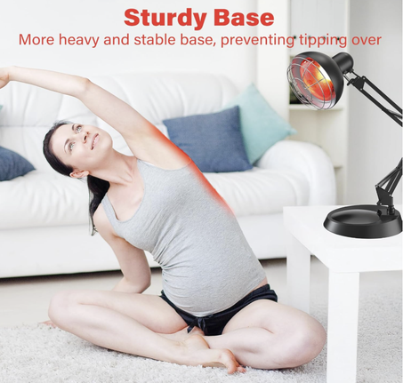 مصباح العلاج بالأشعة تحت الحمراء بقدرة 100 واط أو 150 واط – لتخفيف آلام الرقبة والجسم والمفاصل والعضلات، وتحسين الدورة الدموية