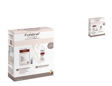 فولتن أمبولات ثلاثية المفعول لعلاج تساقط الشعر + شامبو مقوي ومغذي للشعر للنساء