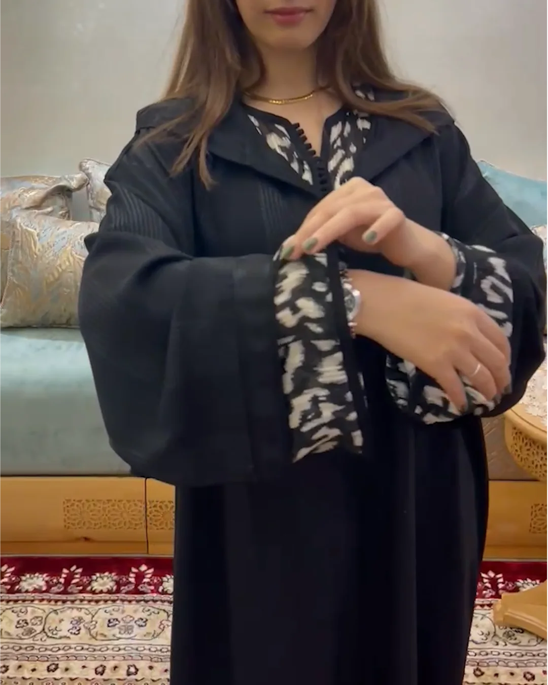 جلابة بنمط الزيبر من قطعتين 2