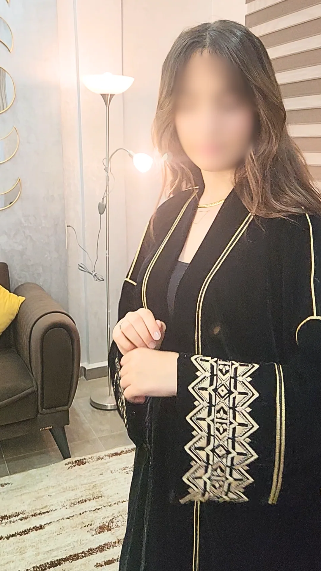 Kimono Velours Somptueux Noir