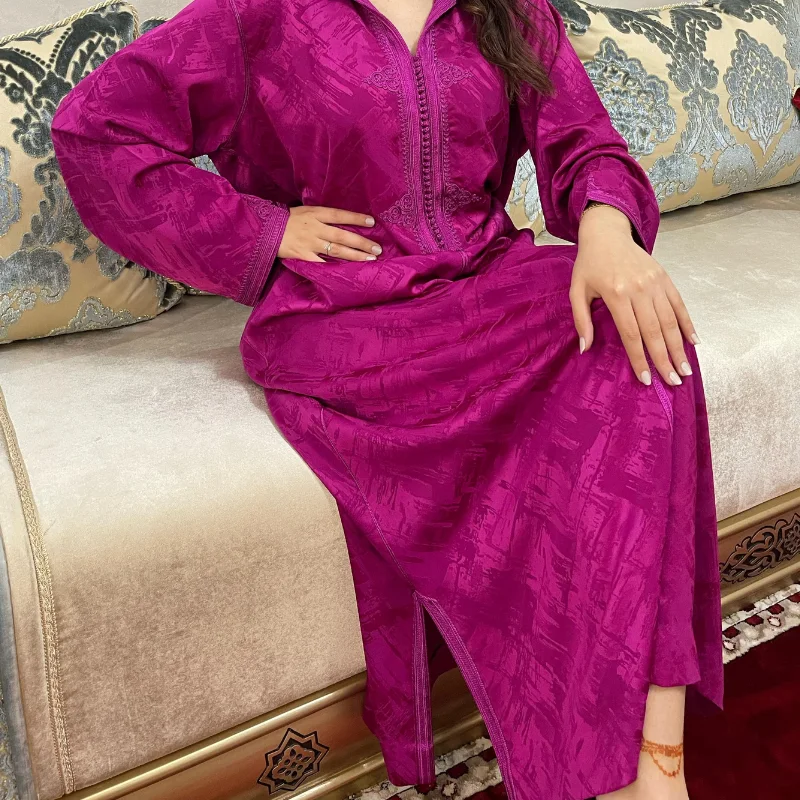 ROSE INDIEN  جلابة من قطعة واحدة كمخة