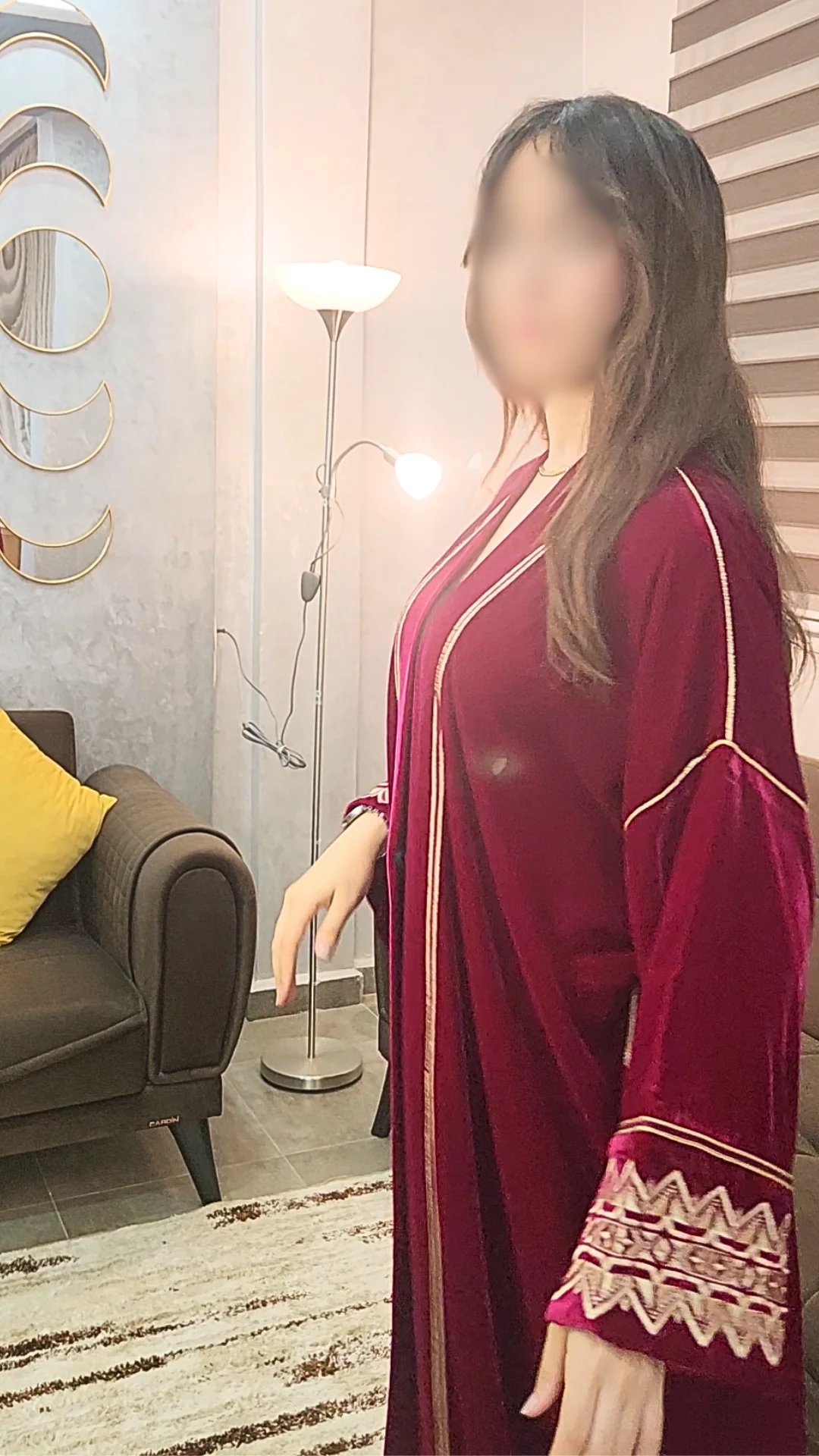 Kimono Velours Passion Grenat