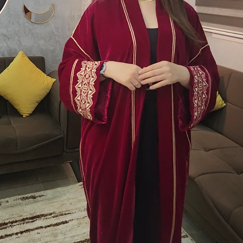 Kimono Velours Passion Grenat