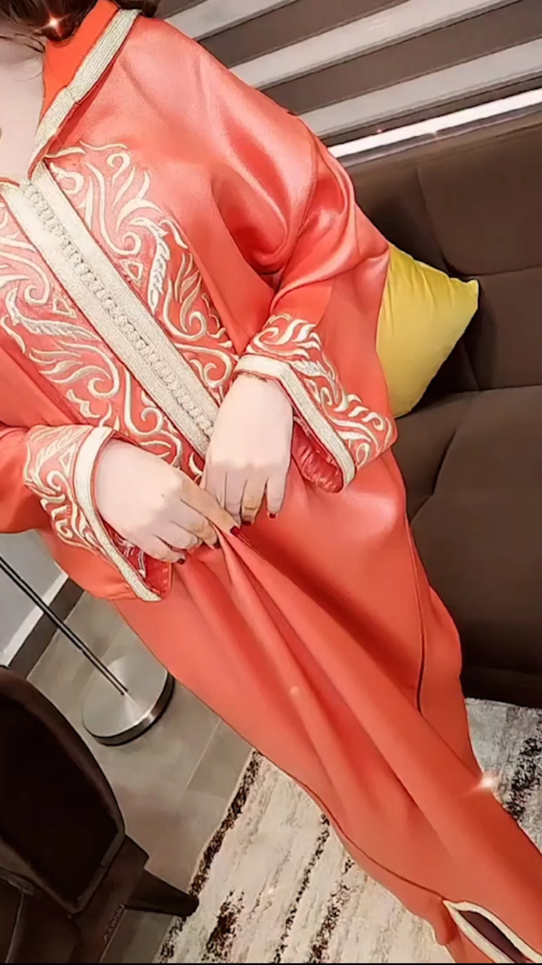 جلابة من قطعة واحدة ORANGE