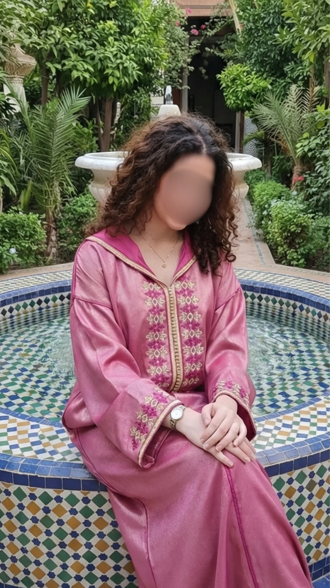 جلابة من قطعة واحدة MAUVE CLAIRE