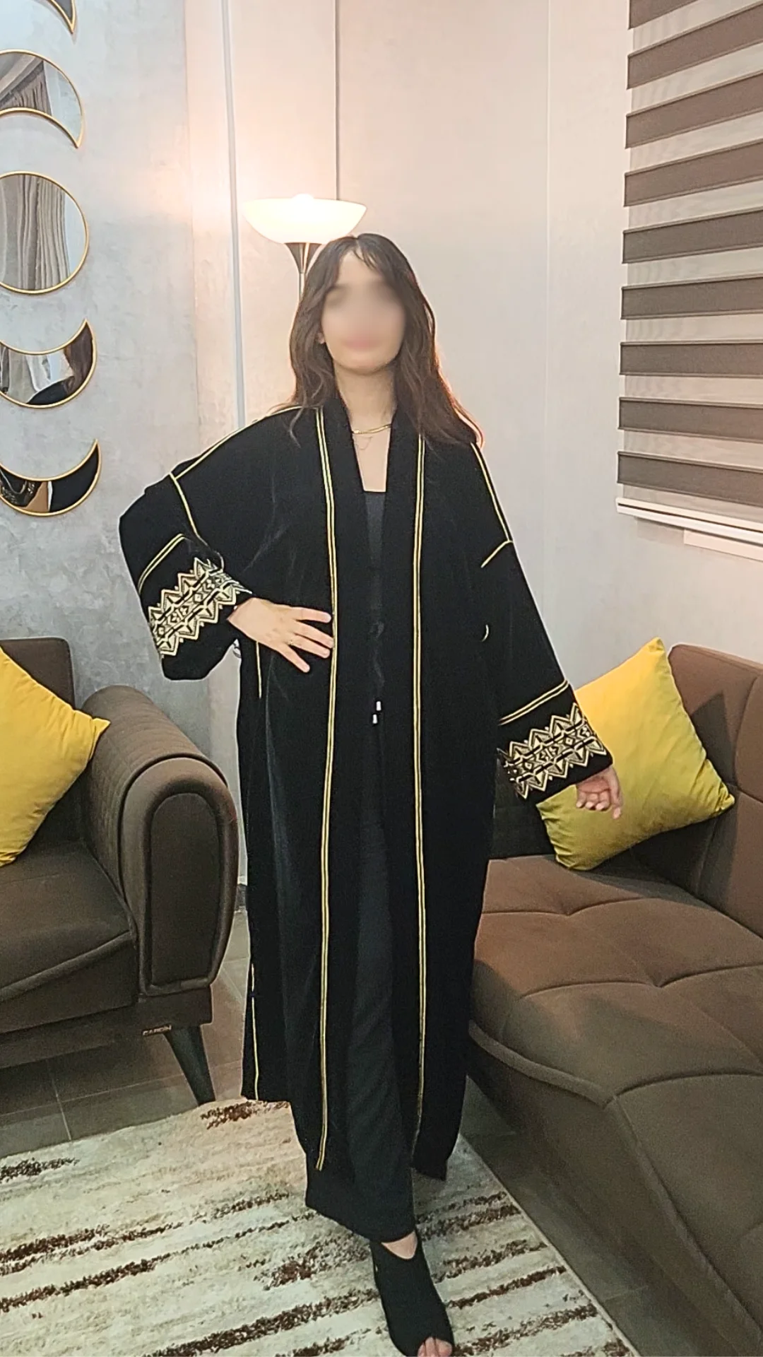 Kimono Velours Forestier Émeraude