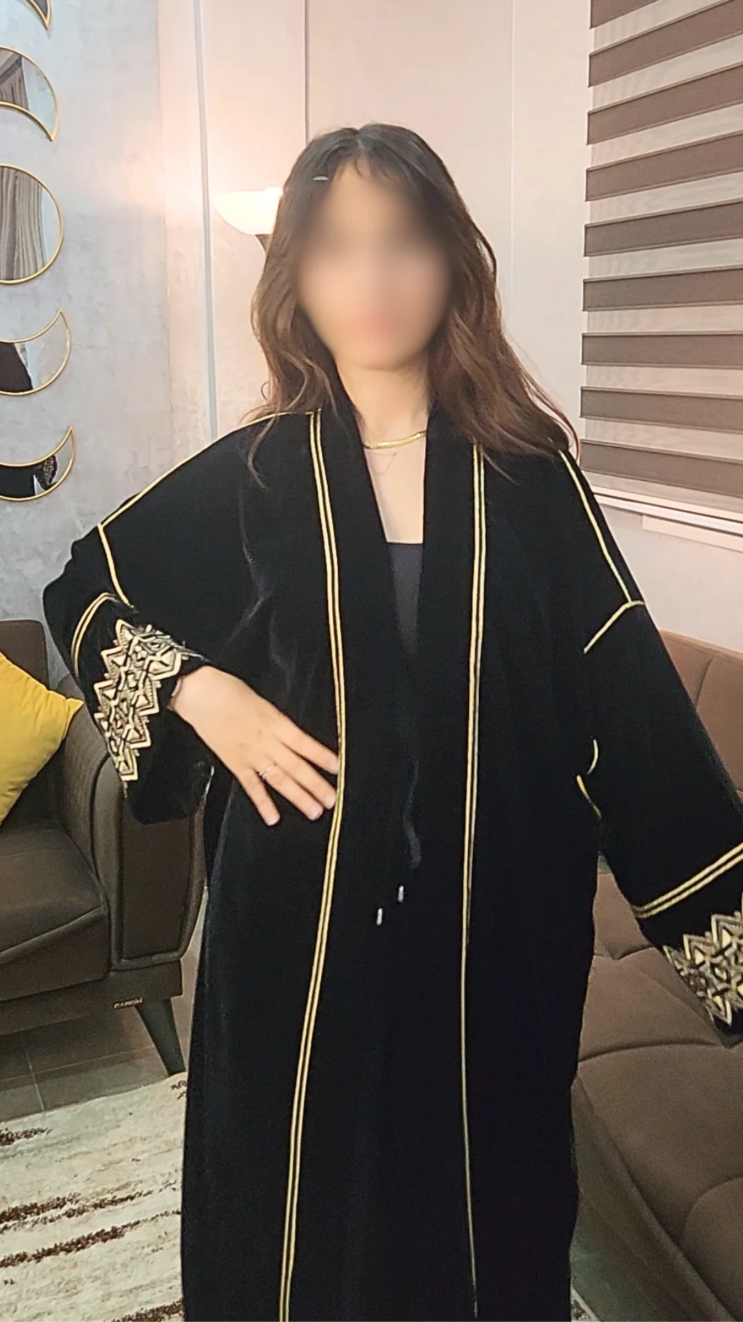 Kimono Velours Forestier Émeraude