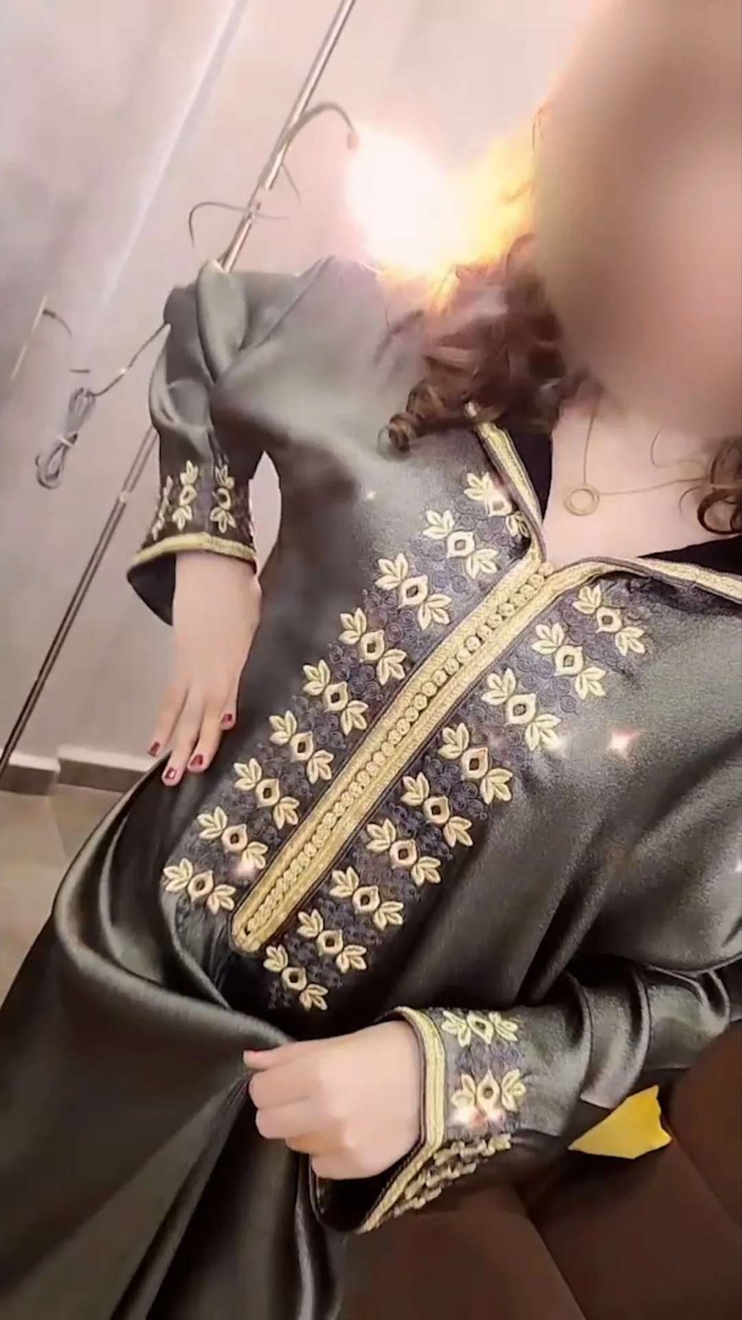 جلابة من قطعة واحدة NOIR BRILLANT