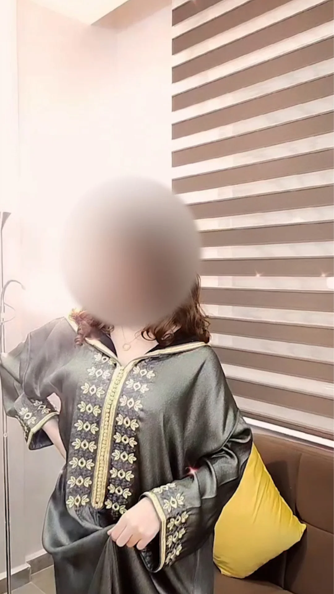 جلابة من قطعة واحدة NOIR BRILLANT